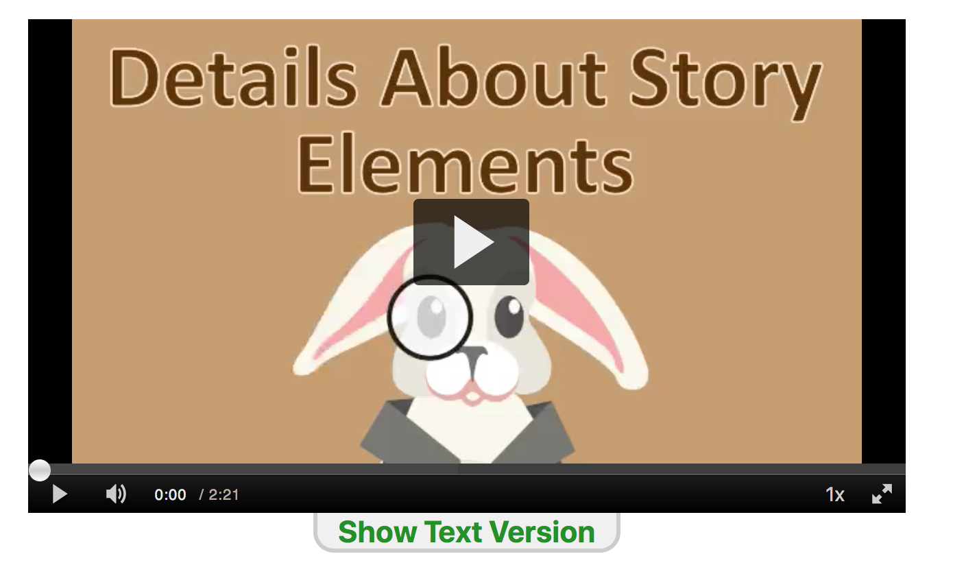 Example video with Show Text Version